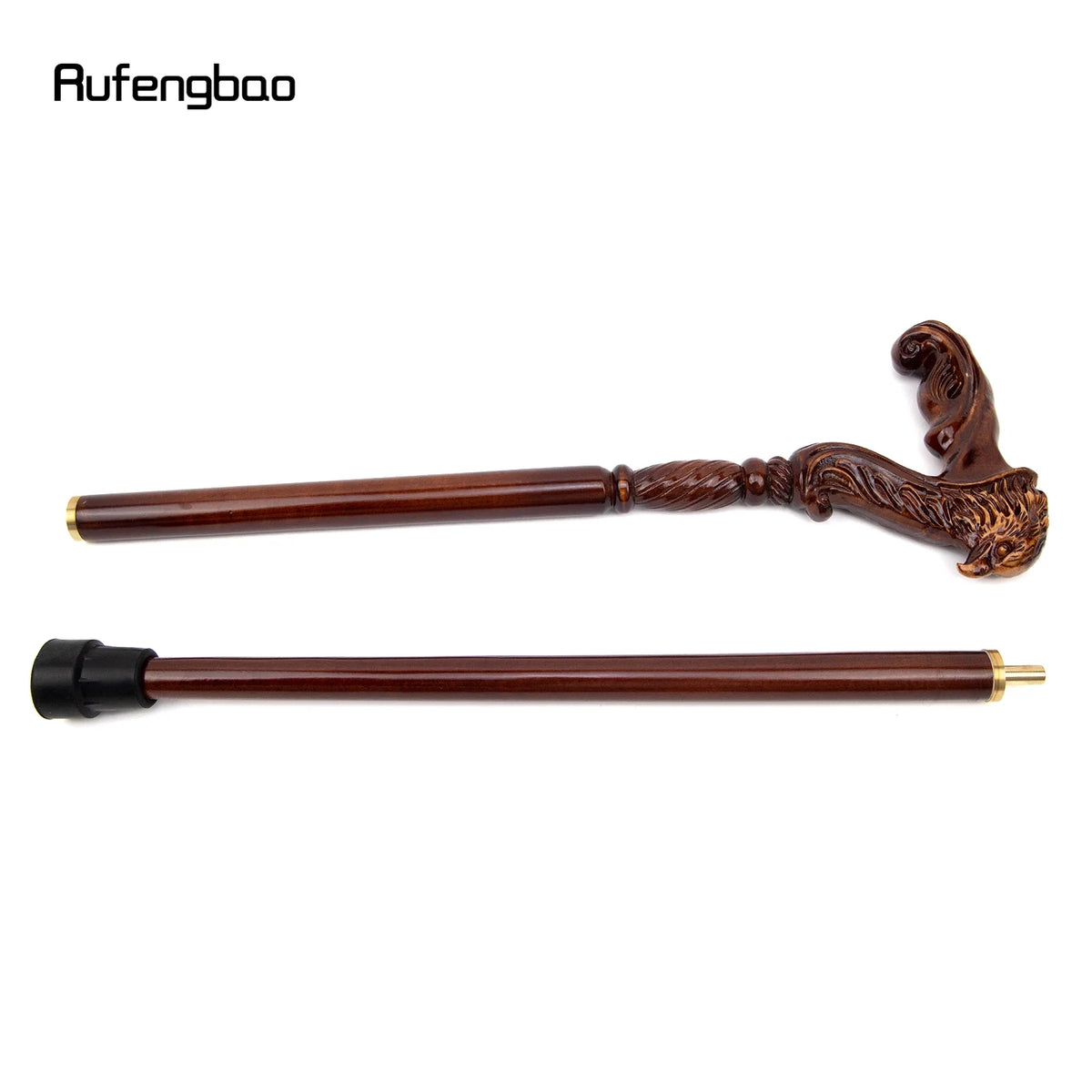 RufengBrown Decorative Wooden Walking Stick Vampire cosplay Wand
