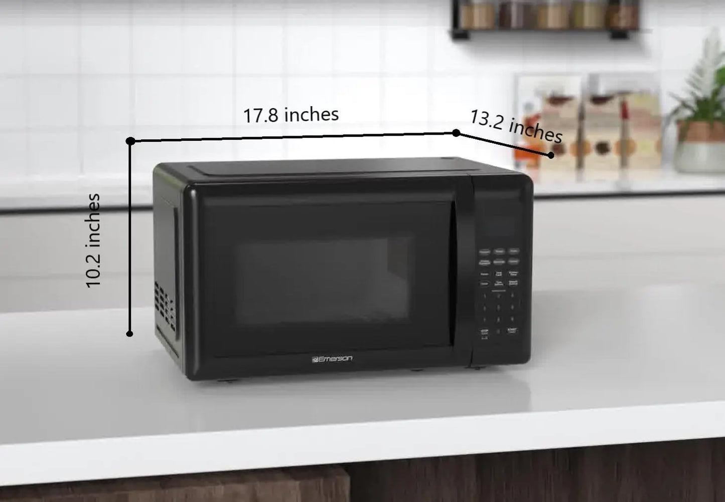 XMSJ Countertop Microwave Oven Touch Control LED Display 700W Power