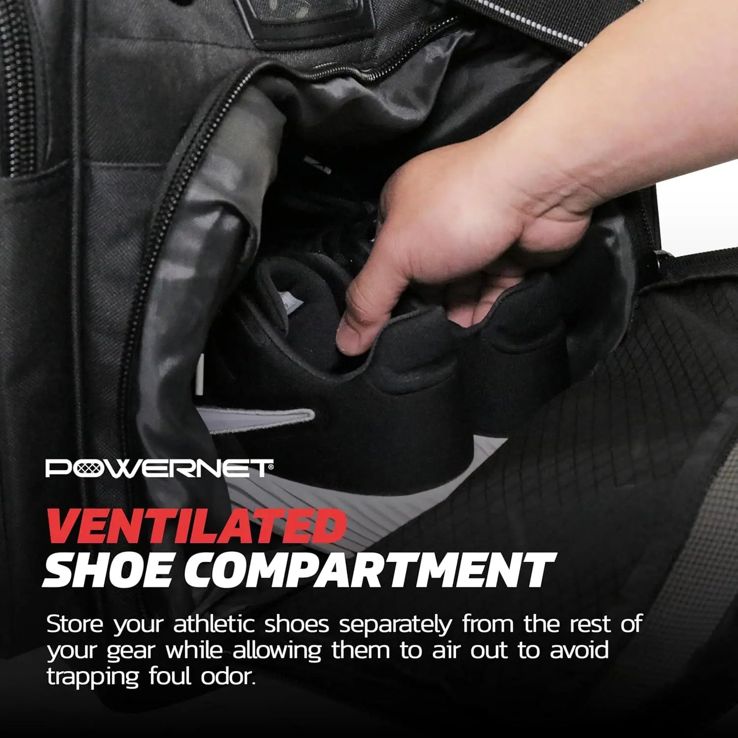 Duffle Bag For Baseball And Softball Gear With Bat Sleeves