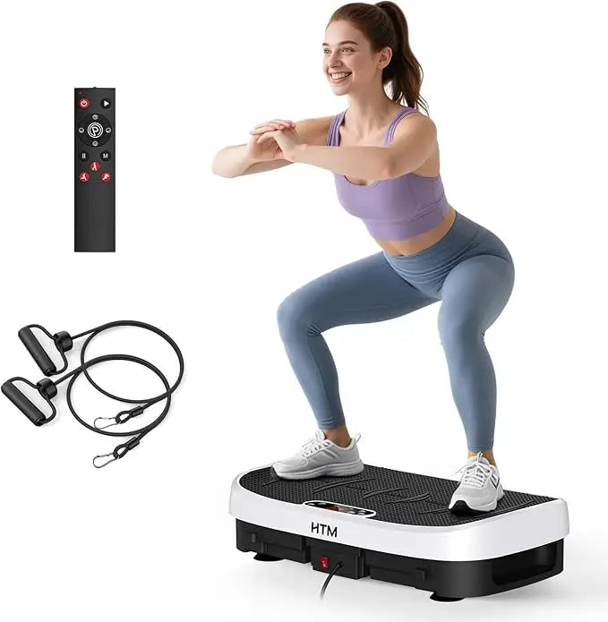 HTM Vibration Plate Exerciser For Whole Body Fat Burn Home Gym