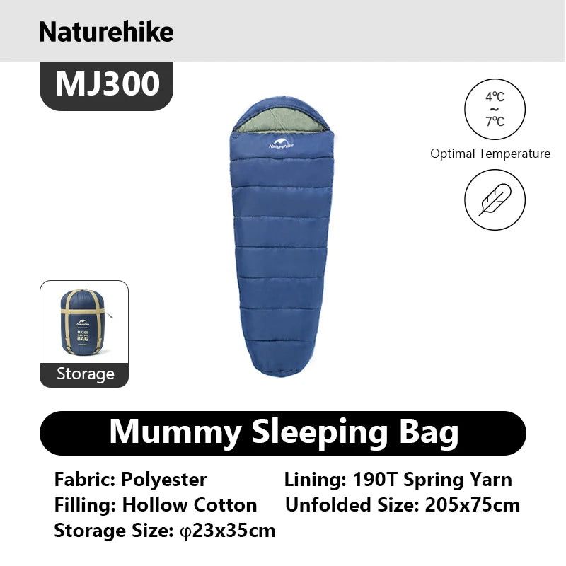 Naturehike Ultra Winter Mummy Sleeping Bag For Adults MJ300 MJ600