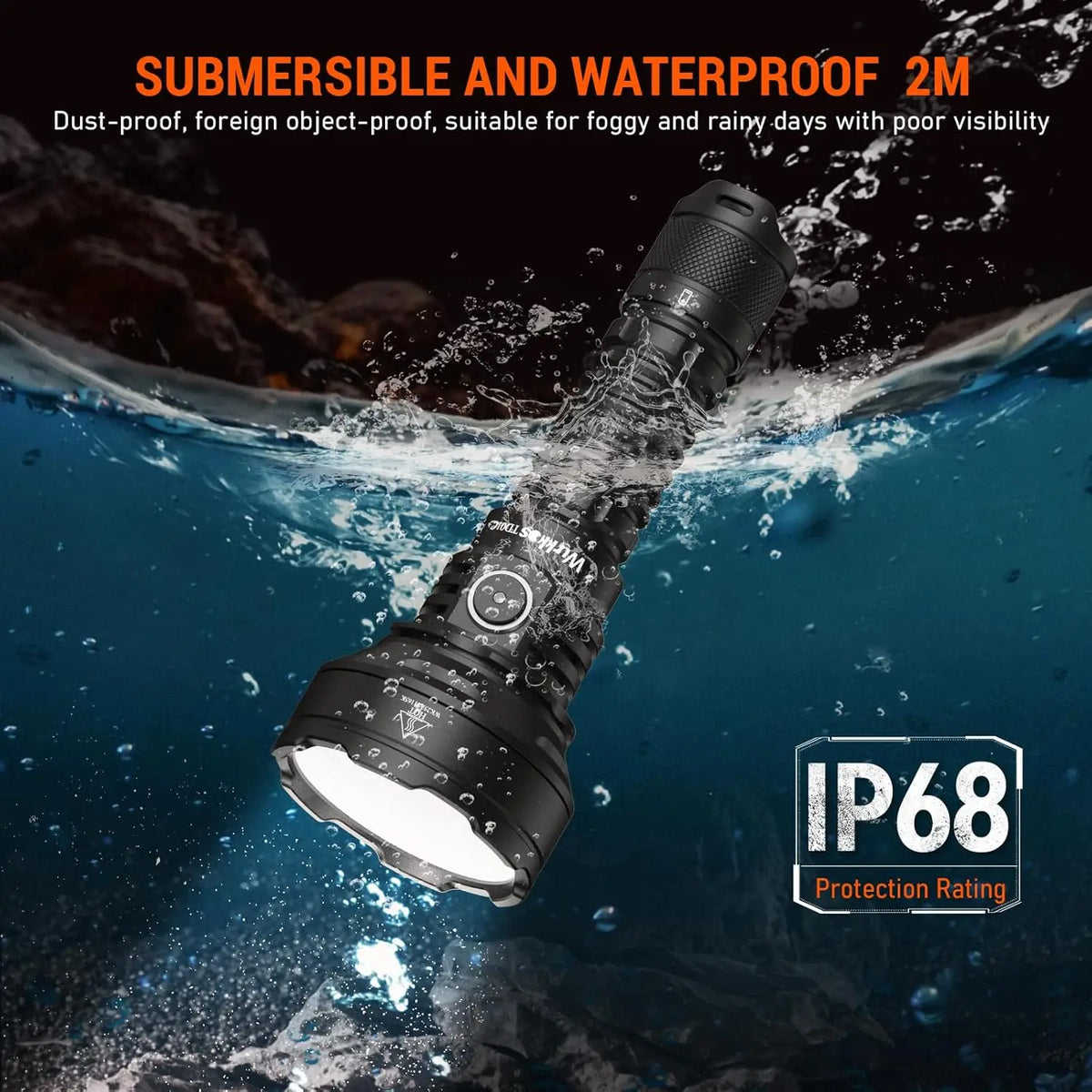 Wurkkos TD01C 21700 Rechargeable Tactical Flashlight 1800 Lm