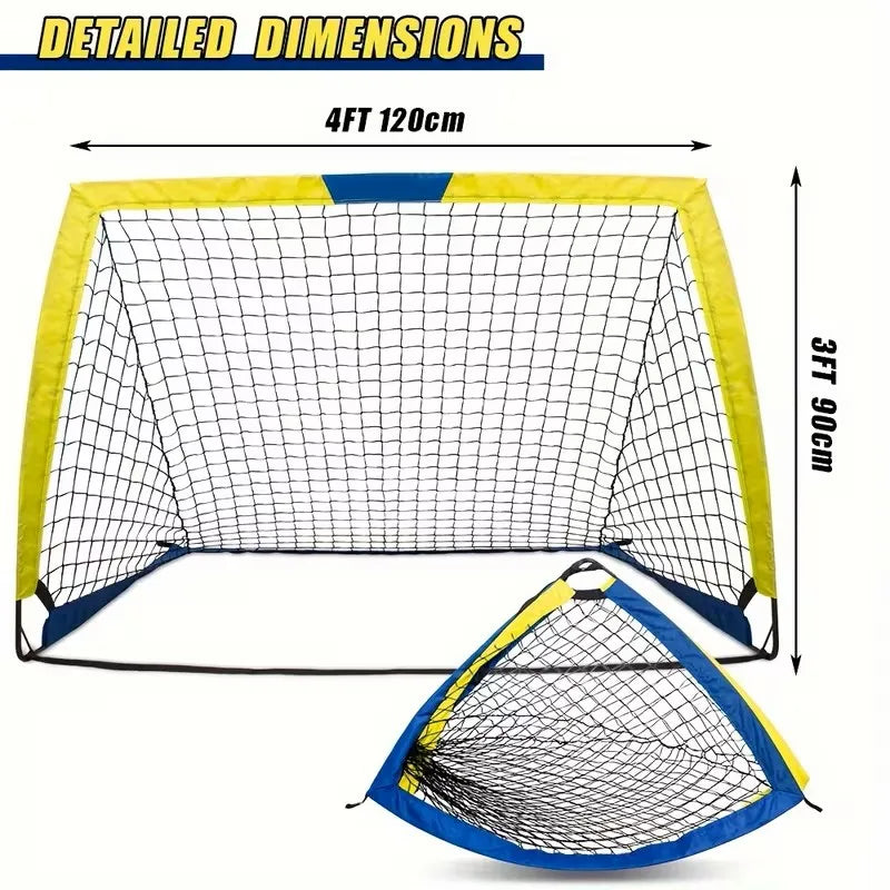 Portable Soccer Goals Two Pack For Backyard And Indoor Play