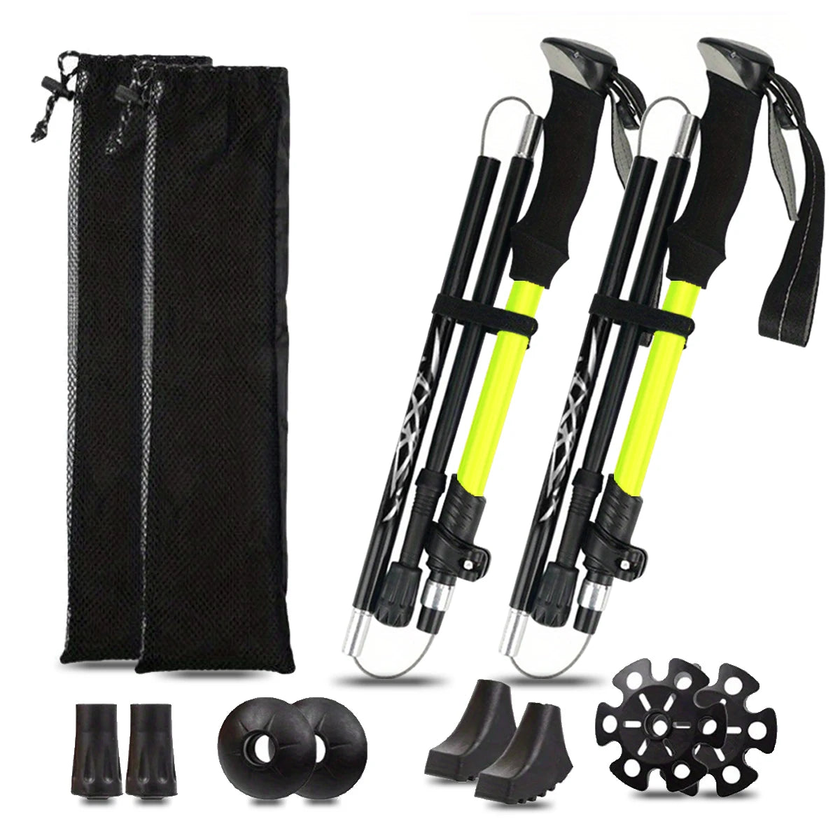 Ultralight 5-Section Folding Aluminum Trekking Pole for Hiking