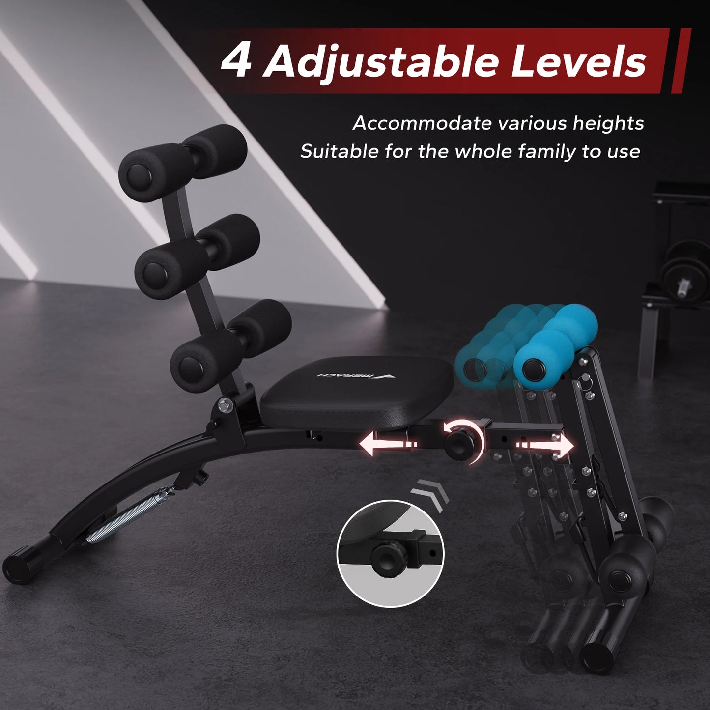 MERACH Ab Machine MultiFunctional Ab Trainer For Home Gym