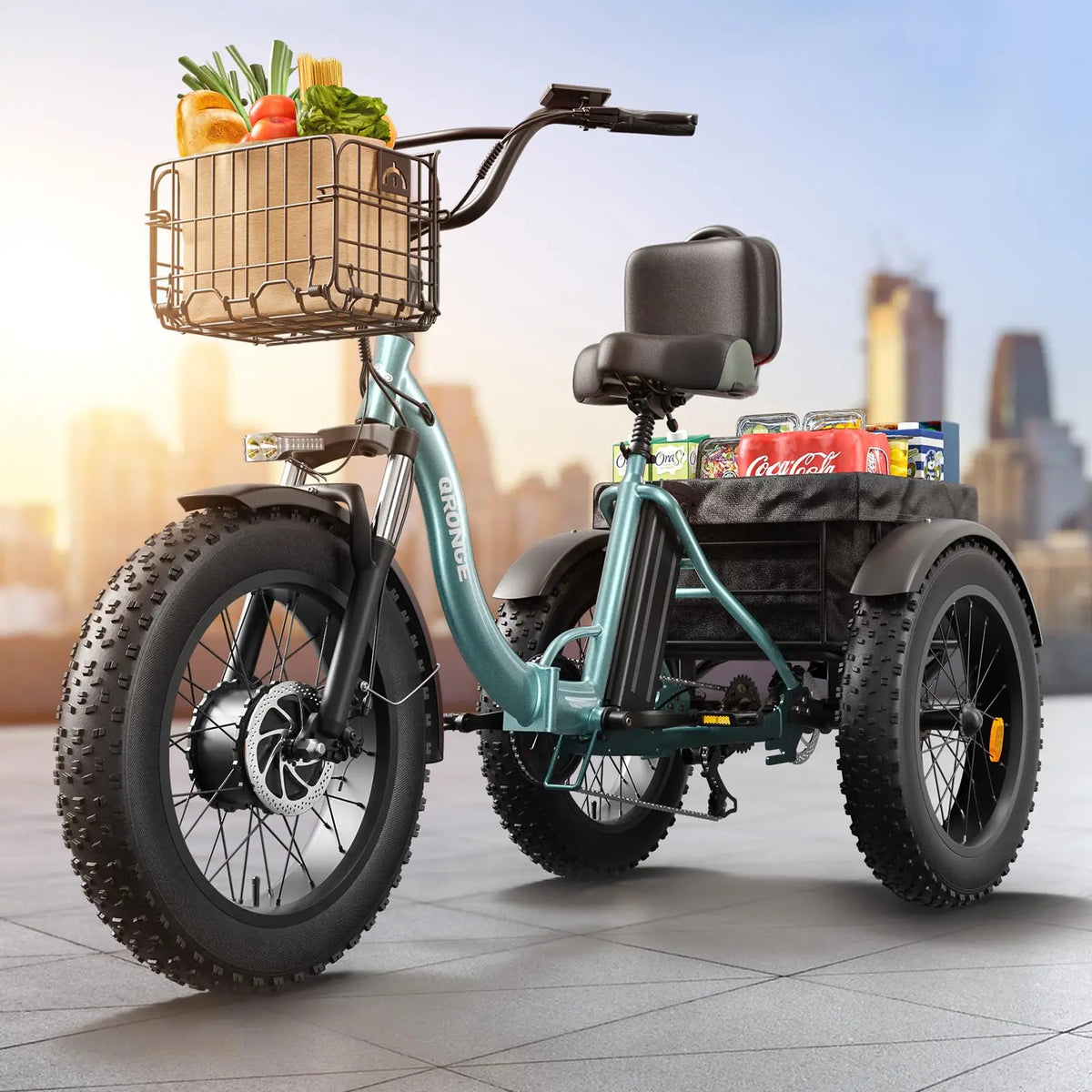 QRONGE 960W Peak Electric Tricycle With 36V Battery