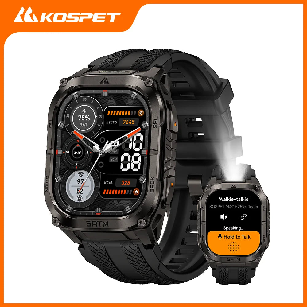 Kospe Tank M4C GPS Smartwatch For Men 5ATM Waterproof