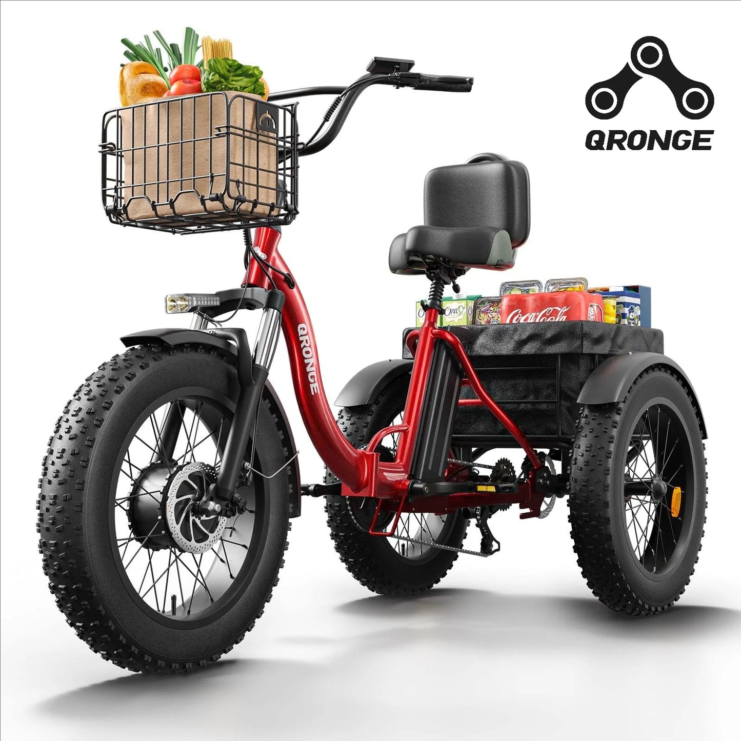 QRONGE 960W Peak Electric Tricycle With 36V Battery