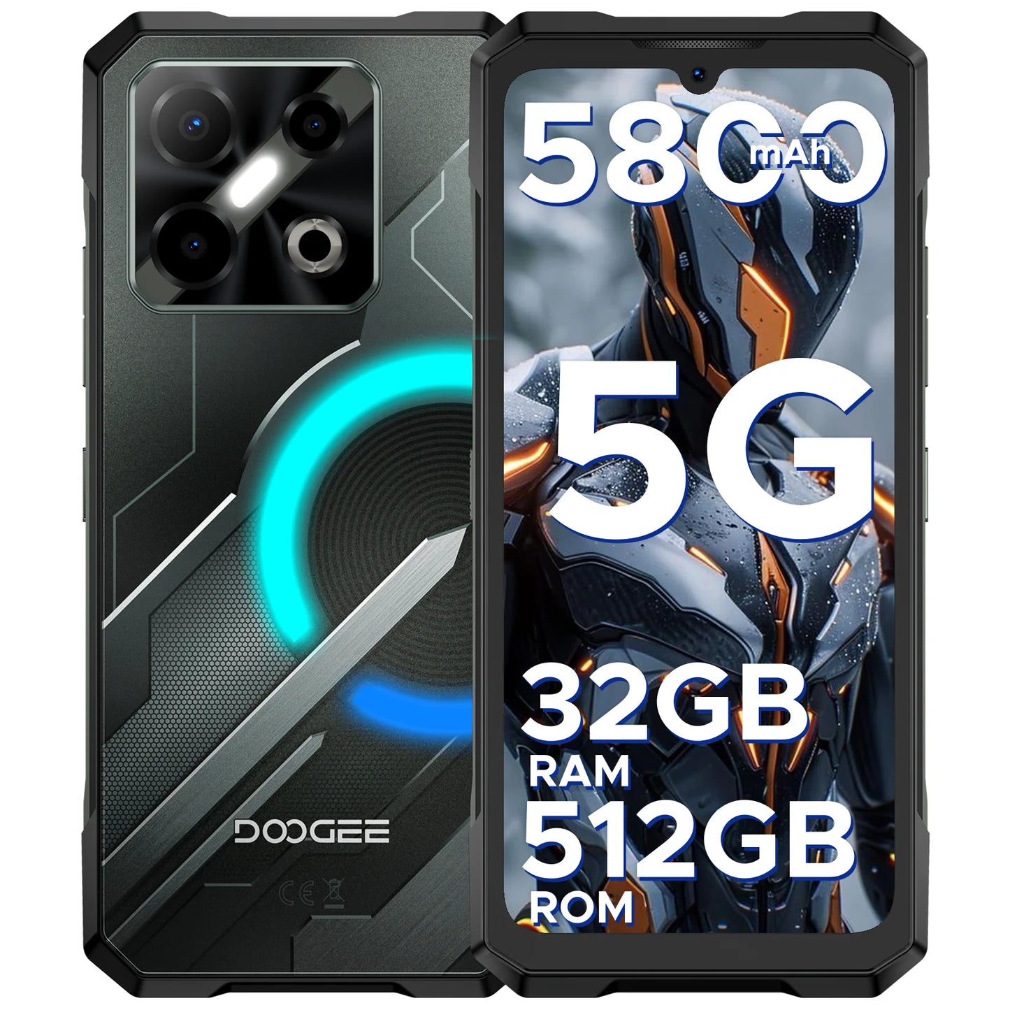DOOGEE Blade GT Pro 5G Rugged Smartphone With 5800mAh Battery