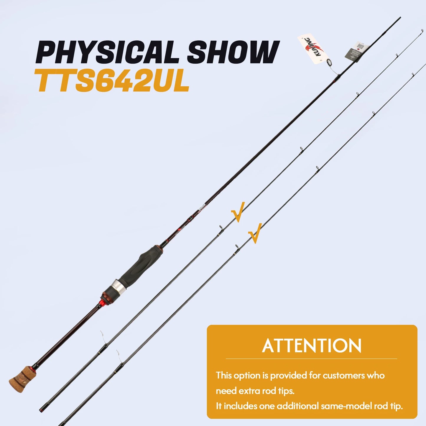 Kuying Teton Carbon Fishing Rod Casting Spinning Lure River Stream