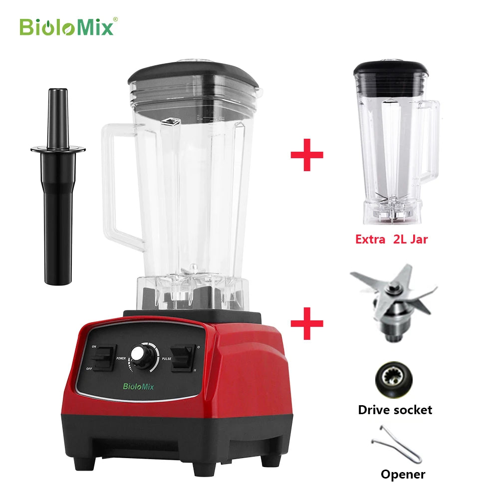 Biolomix 2200W Heavy Duty Grade Blender Mixer Juicer Processor