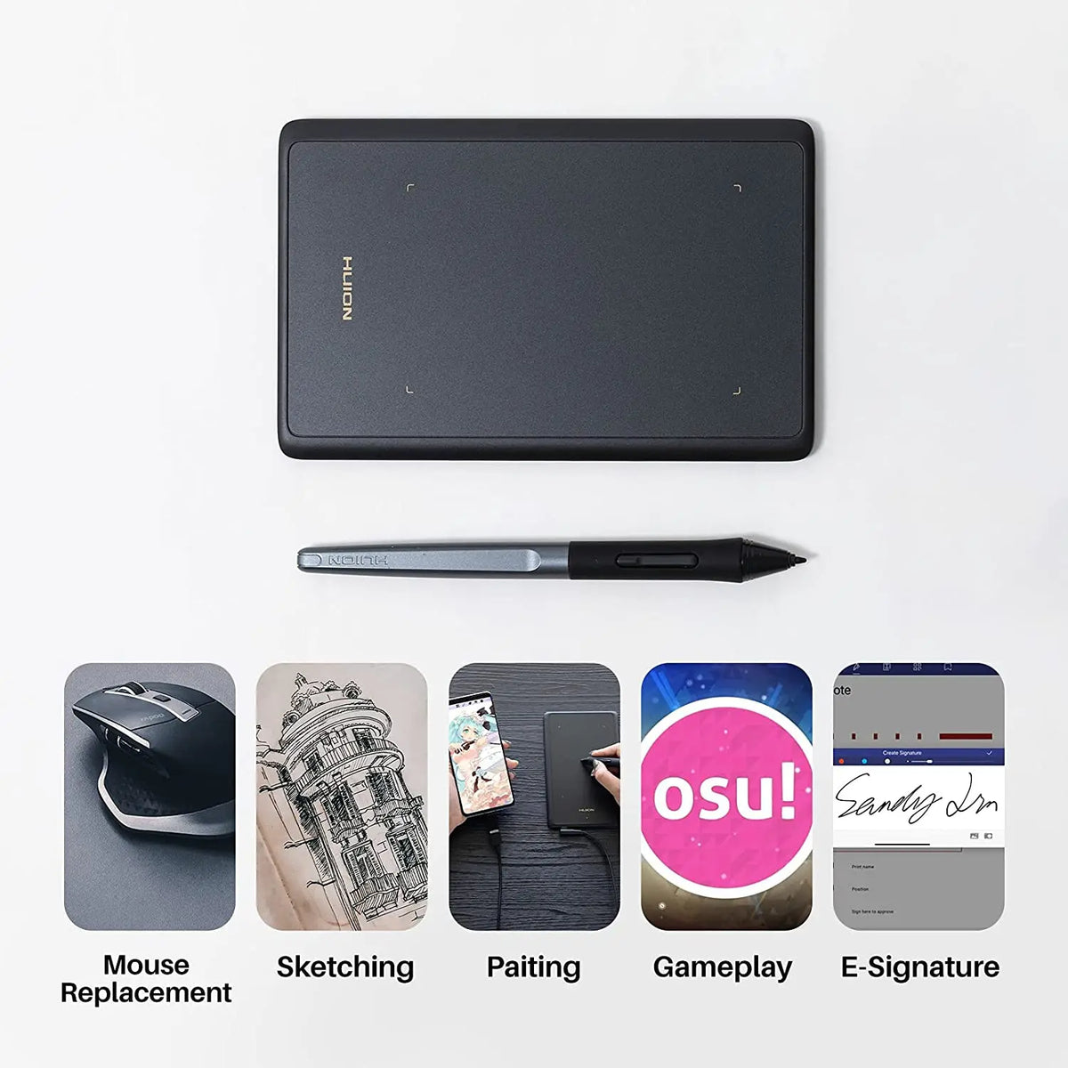HUION H420X Graphics Tablet Type-C For Android And Windows PCs
