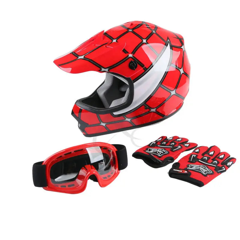 TCMT DOT Full Face Youth Motorcycle Helmet For Kids Offroad