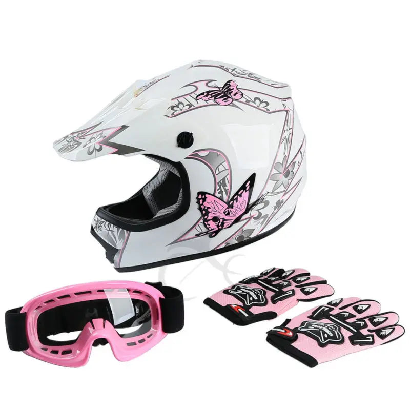 TCMT DOT Full Face Youth Motorcycle Helmet For Kids Offroad