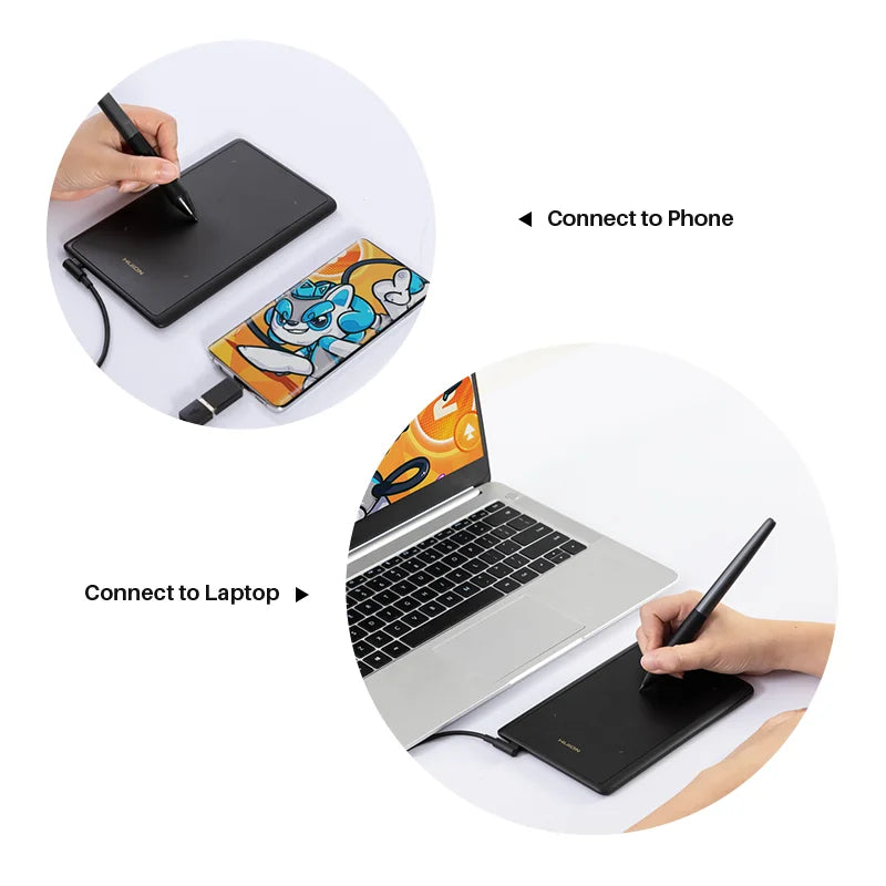 HUION H420X Graphics Tablet Type-C For Android And Windows PCs