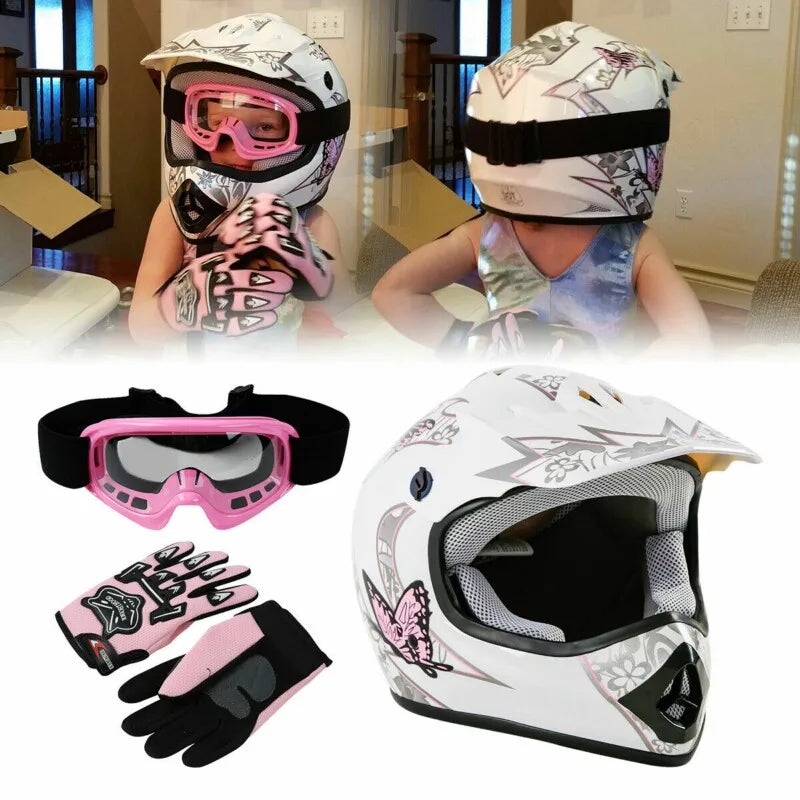 TCMT DOT Full Face Youth Motorcycle Helmet For Kids Offroad