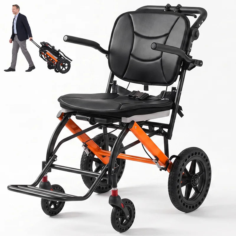 CvitalelPersd Premium Lightweight Transport Wheelchair for Seniors