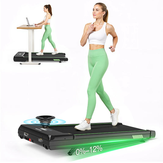 AKLUER Walking Pad With Auto Incline And Bluetooth Speaker