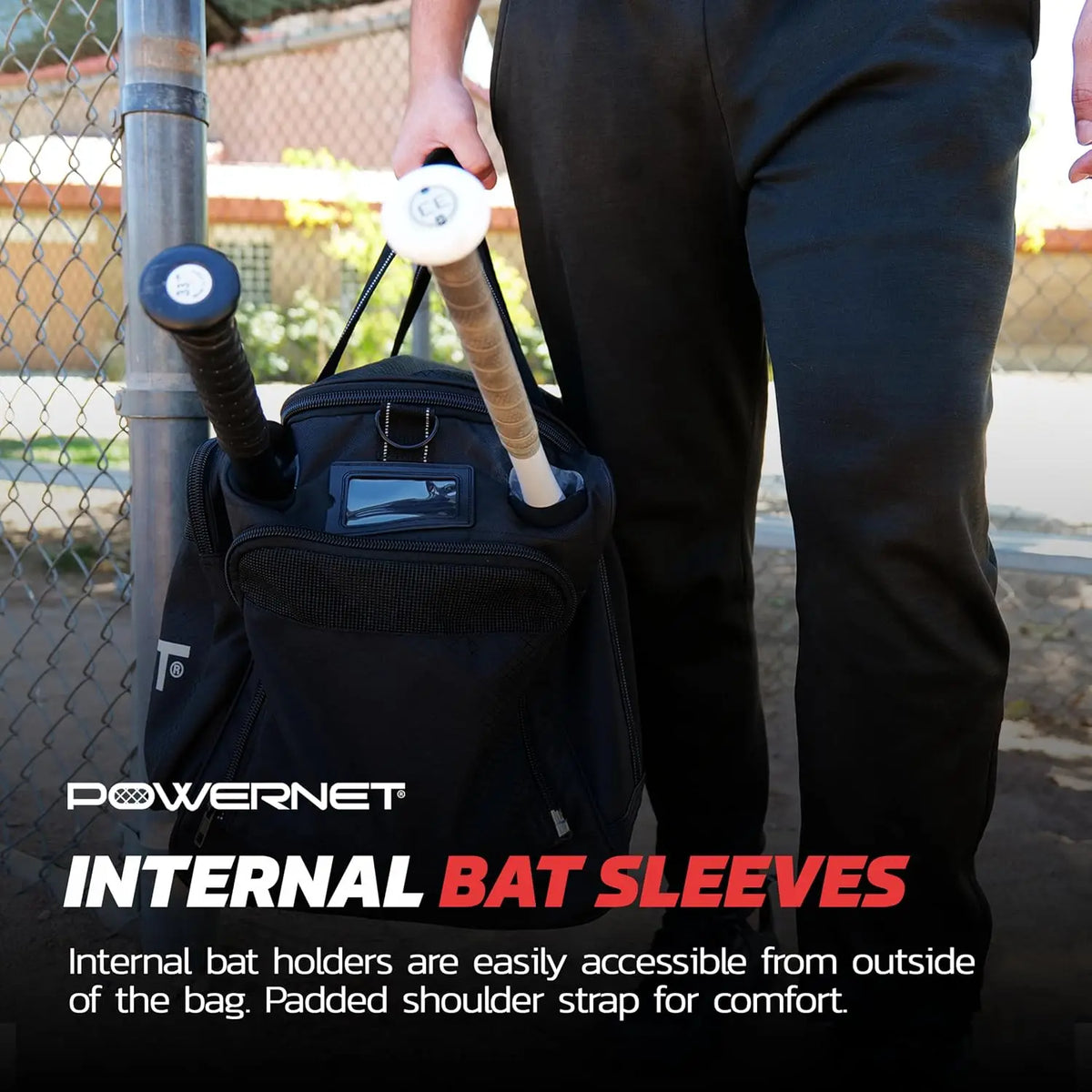 Duffle Bag For Baseball And Softball Gear With Bat Sleeves