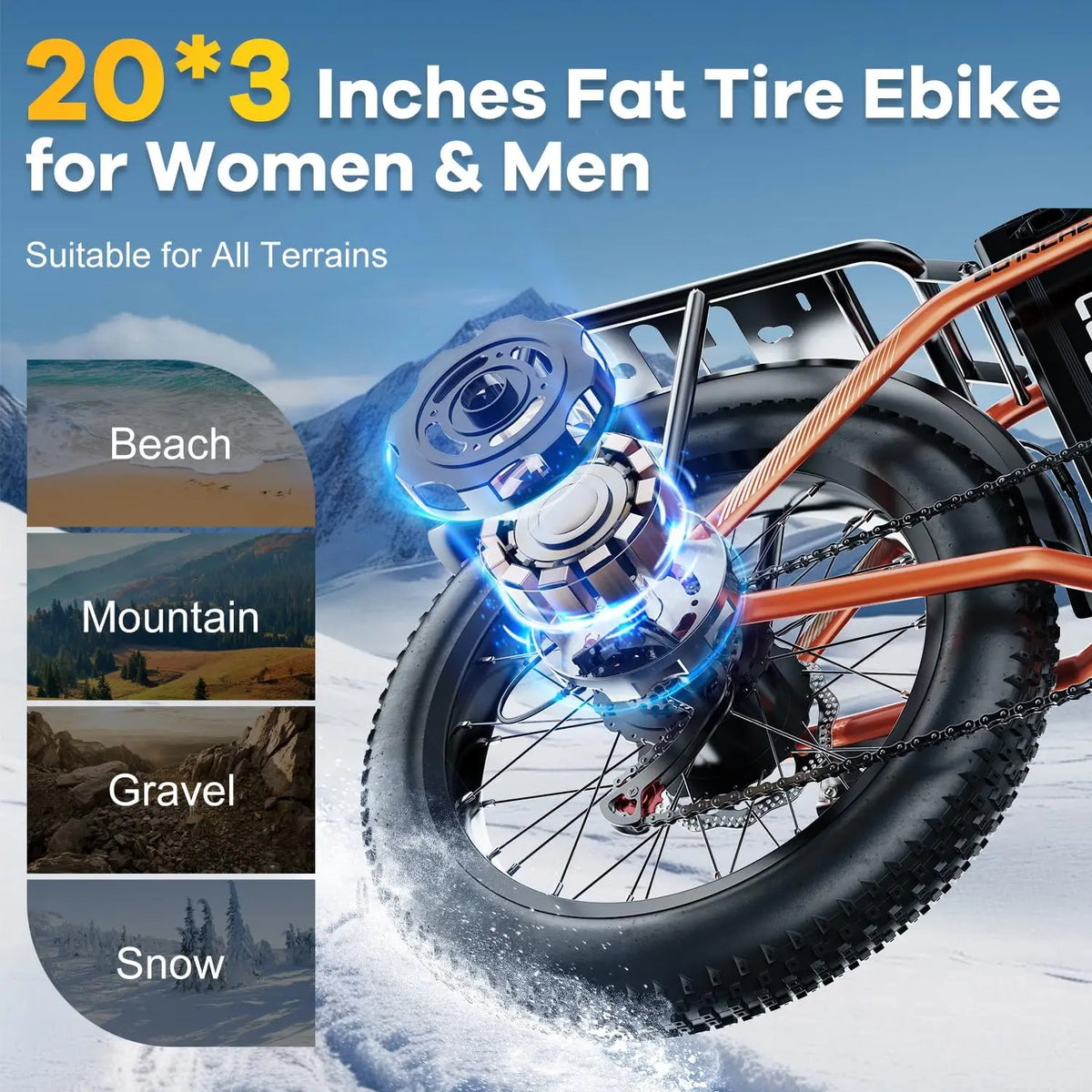 Cybervelo Mars700 Electric Bike 80 Mile Range Foldable