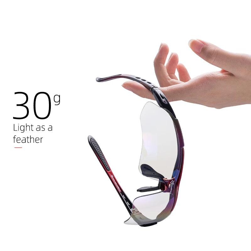 ROCKBROS Photochromic Cycling Glasses UV400 Sunglasses For Men Women