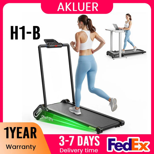 AKLUER Auto Incline Walking Pad Under Desk Treadmill TwoPointFiveHP