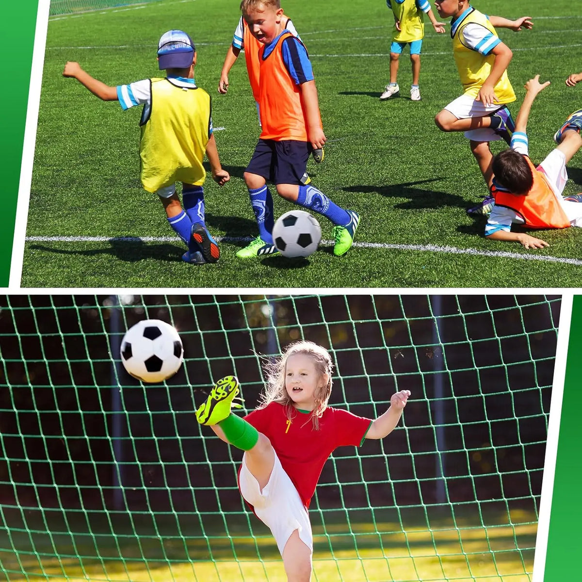 YTYIN Deflated Soccer Balls With Pumps Bundle Kit