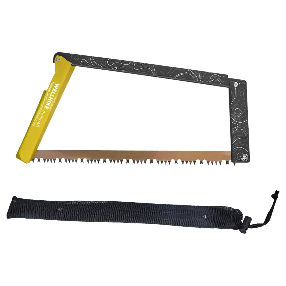 Folding Hand Saw With Storage Bag Aluminum Alloy Camping Outdoor