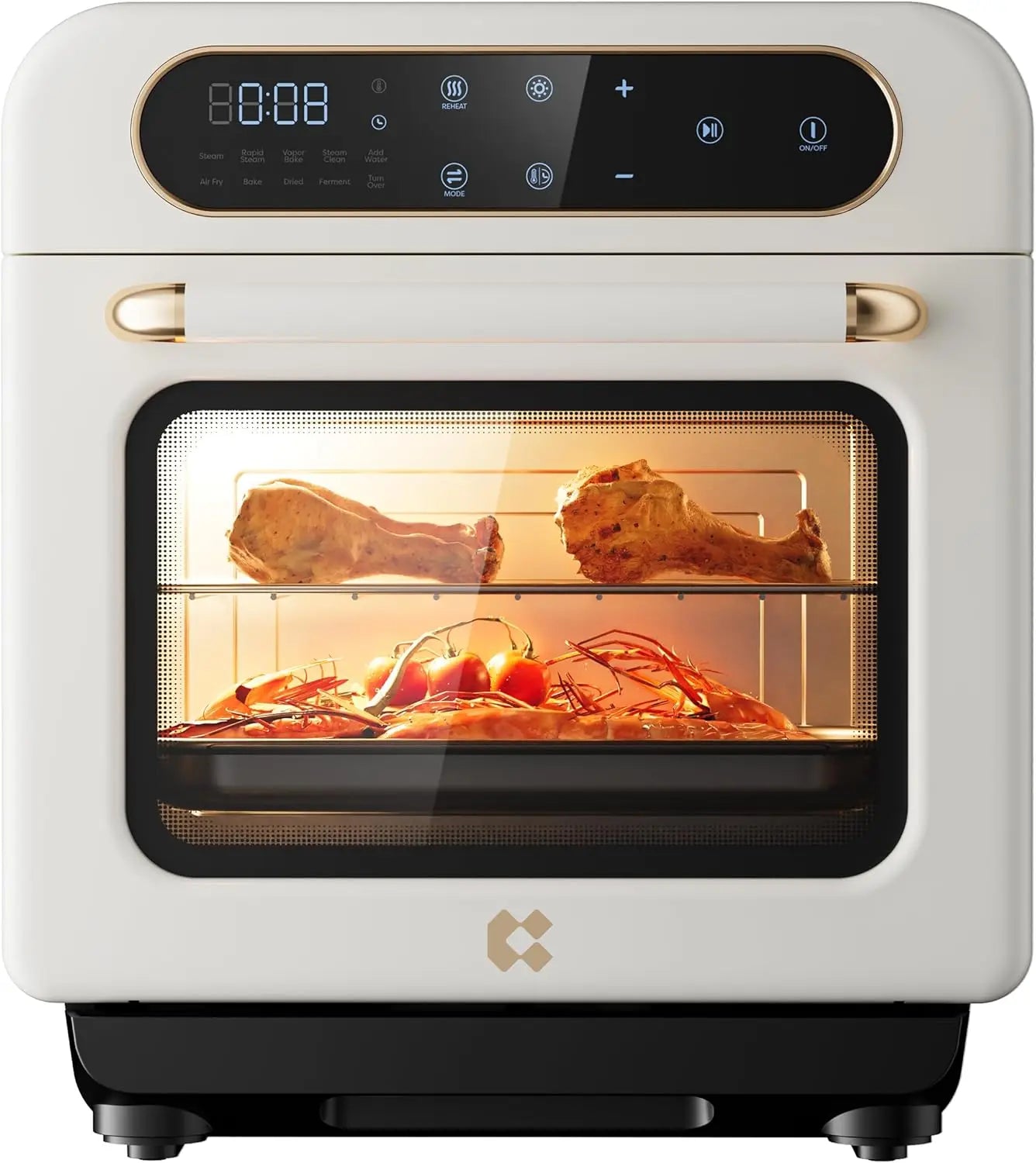 XMSJ 8-In-1 Air Fryer Steam Countertop Toaster Oven Kitchen Cooker