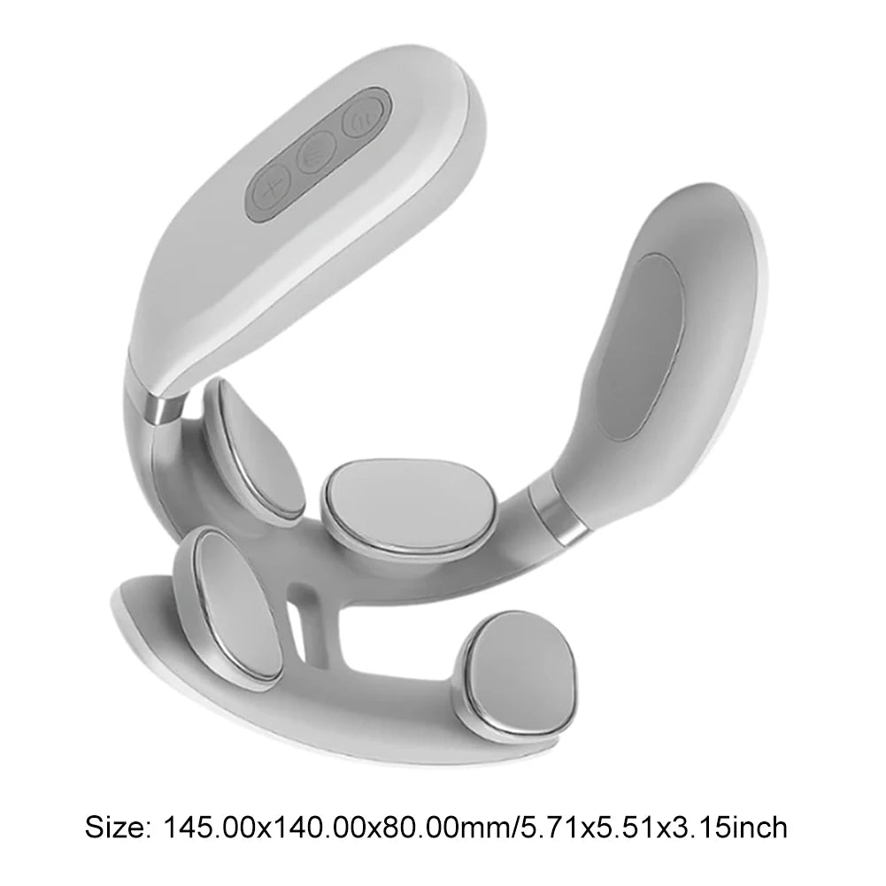 Portable 4 Head Back Massager USB Rechargeable Device