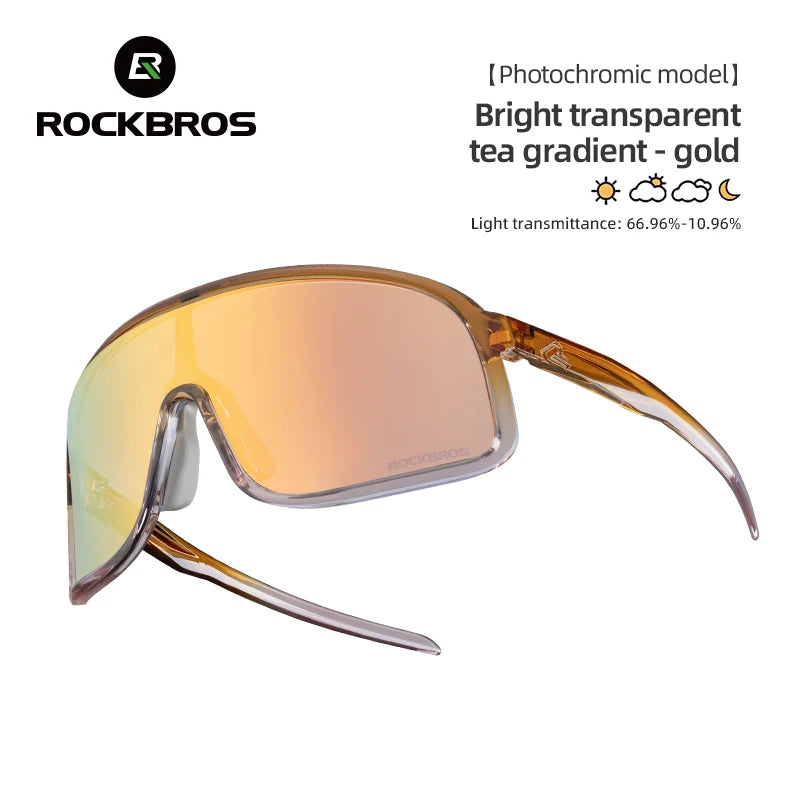 ROCKBROS Cycling Sunglasses UV400 Photochromic Polarized Unisex Sports Eyewear