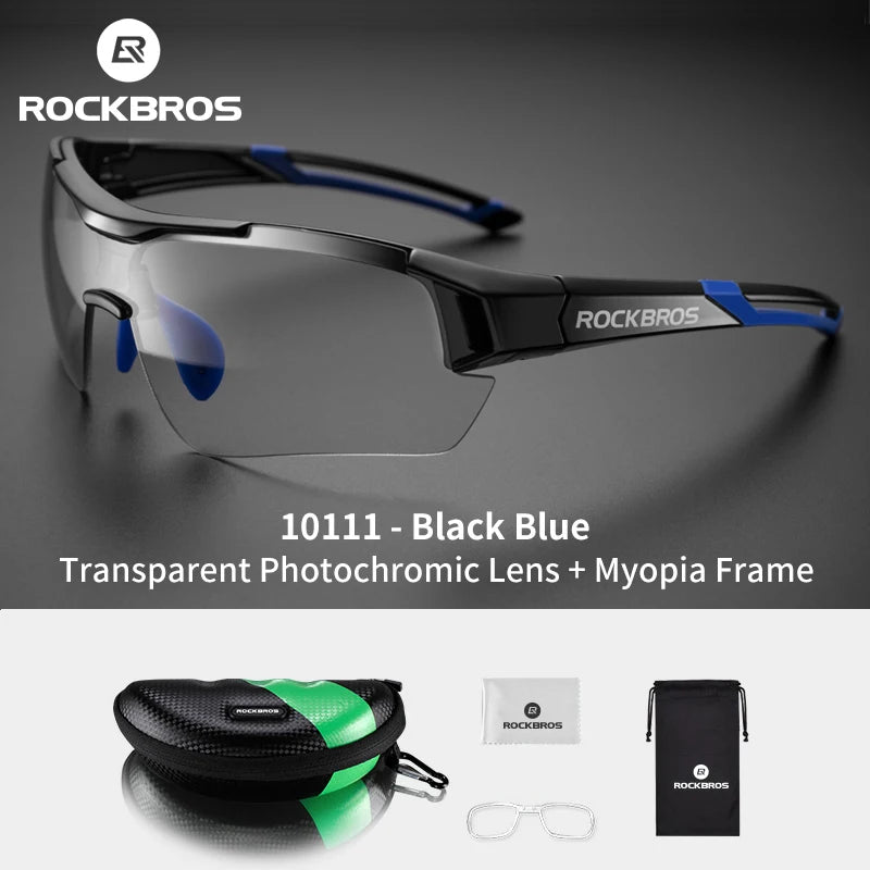 ROCKBROS Photochromic Cycling Glasses UV400 Sunglasses For Men Women