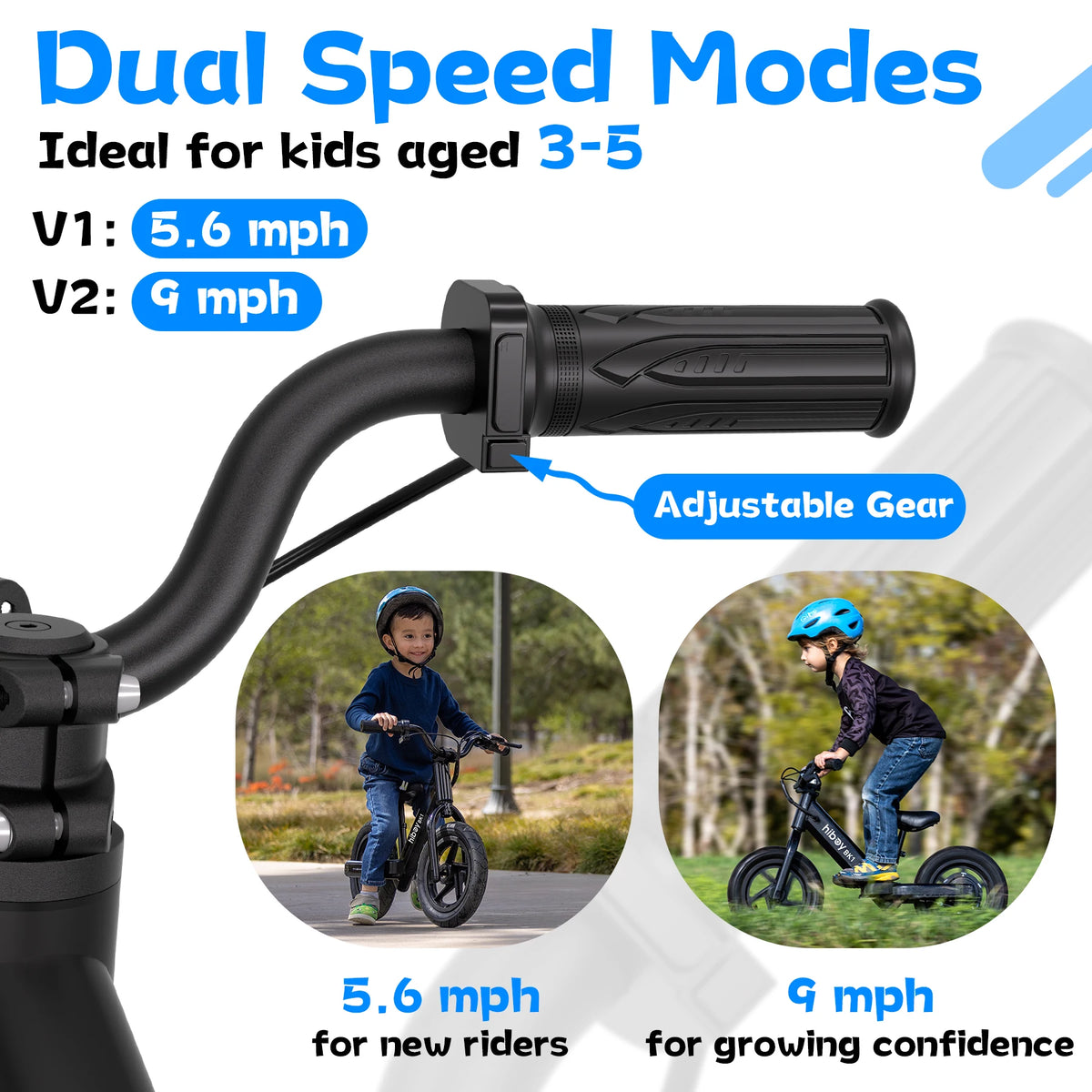Hiboy BK1 Kids Electric Balance Bike For Ages 3-6 Riders