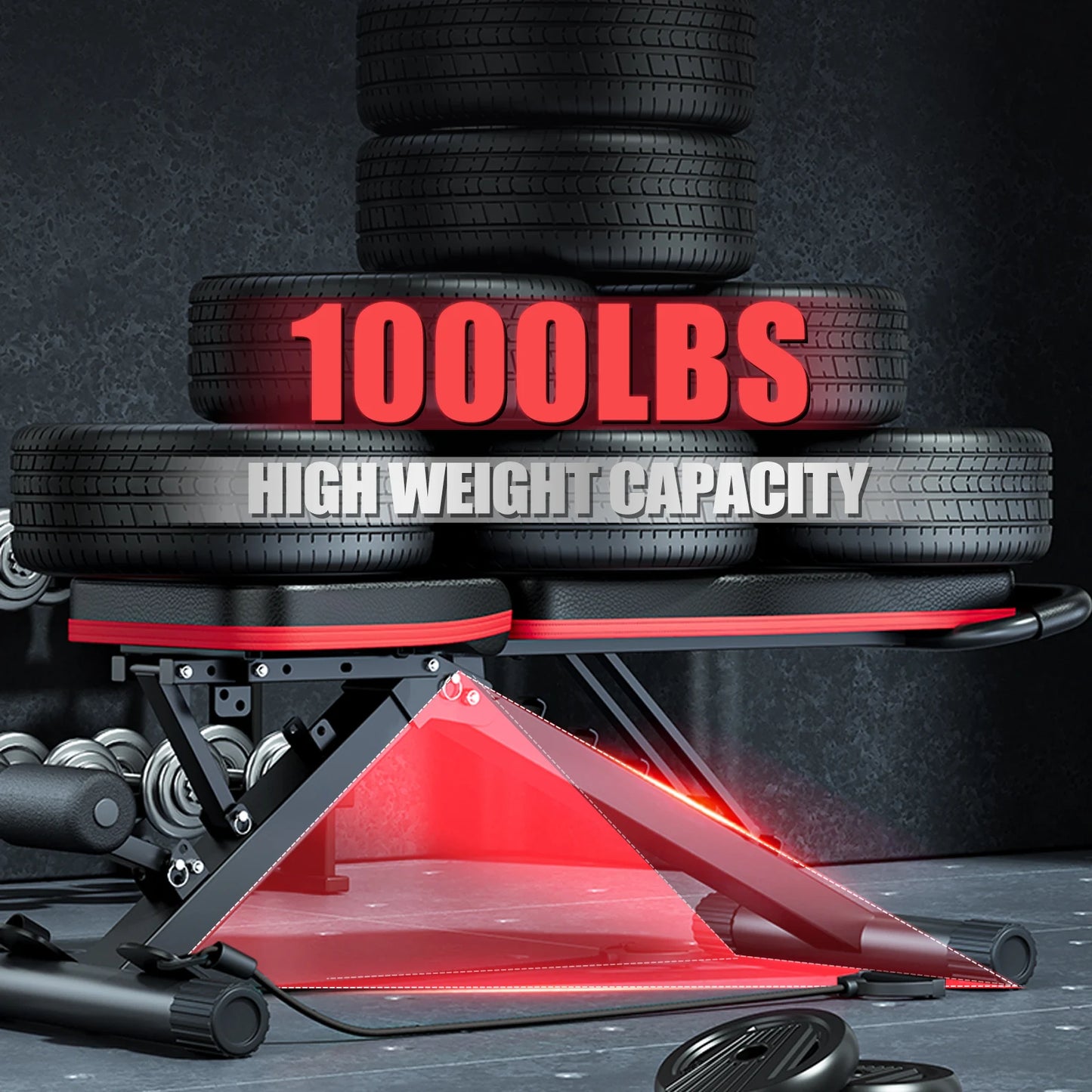 Foldable 14-In-1 Dumbbell Bench With 1000 Lb Capacity