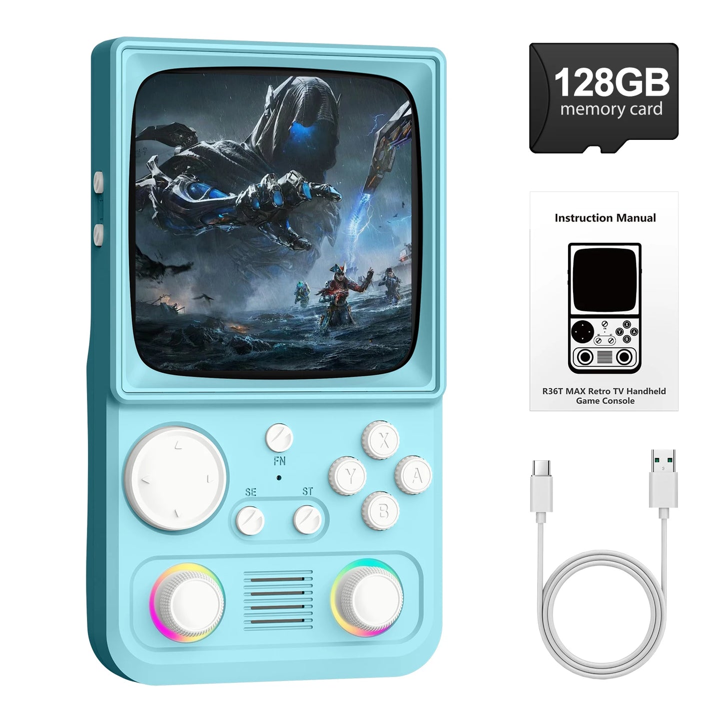 AISLPC RG40 MAX Handheld Game Console Portable Wireless Gaming System