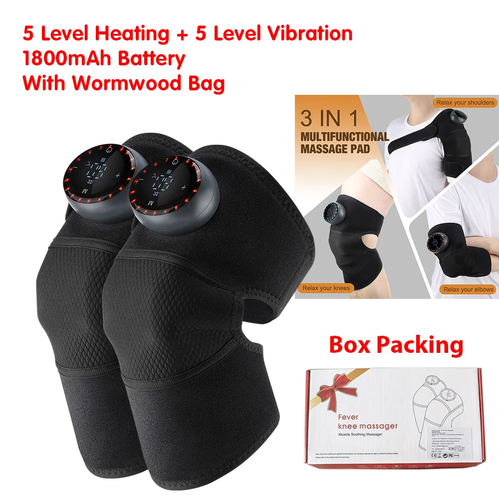 Hailicare Rechargeable Knee Massager With Heating And Vibration