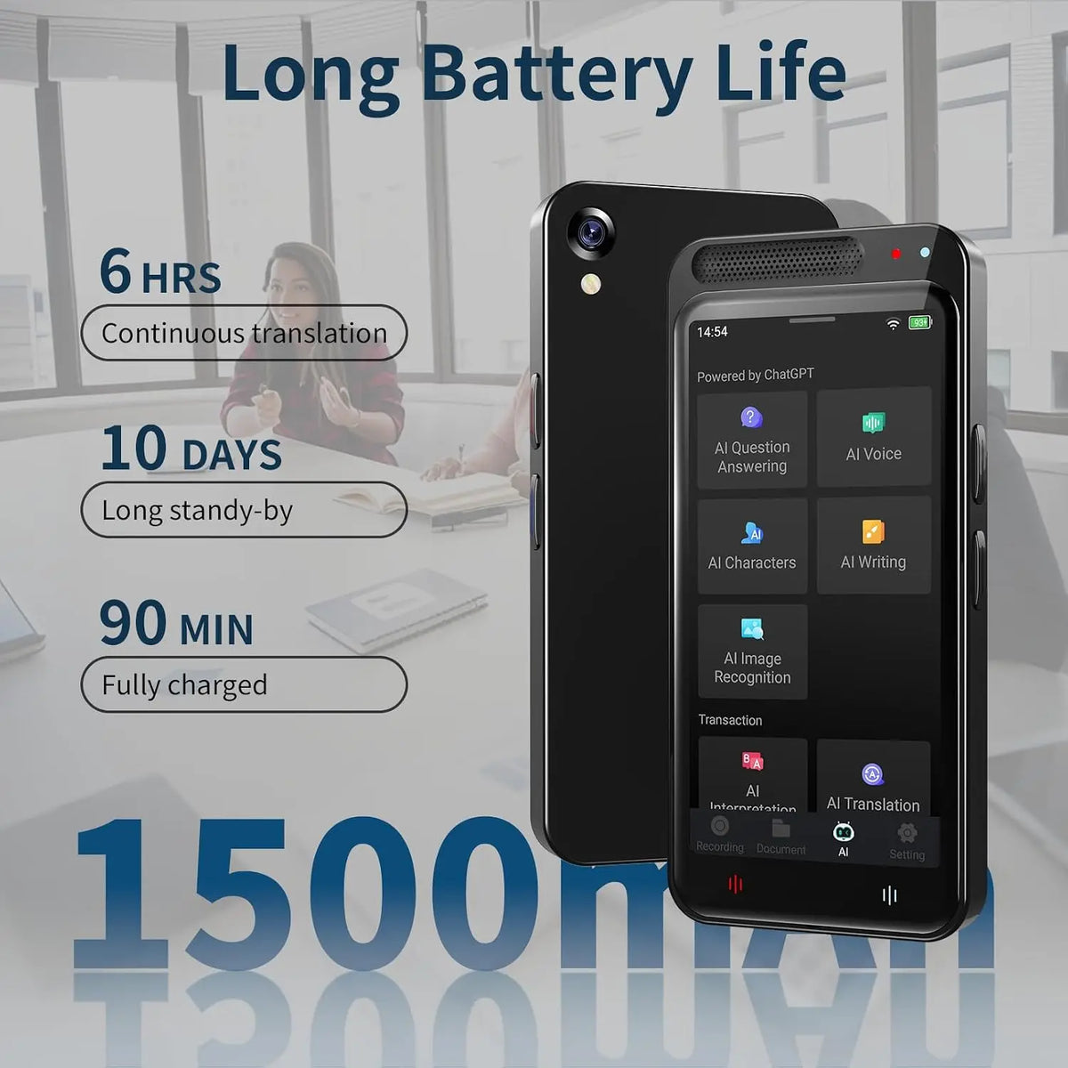 AI Voice Recorder With Transcription And Translation Across 134 Languages