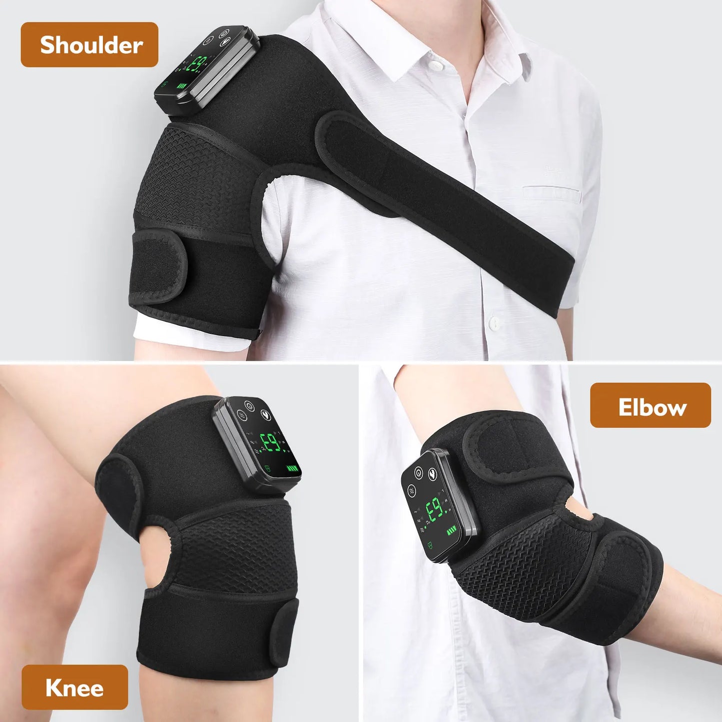 Hailicare Rechargeable Knee Massager With Heating And Vibration