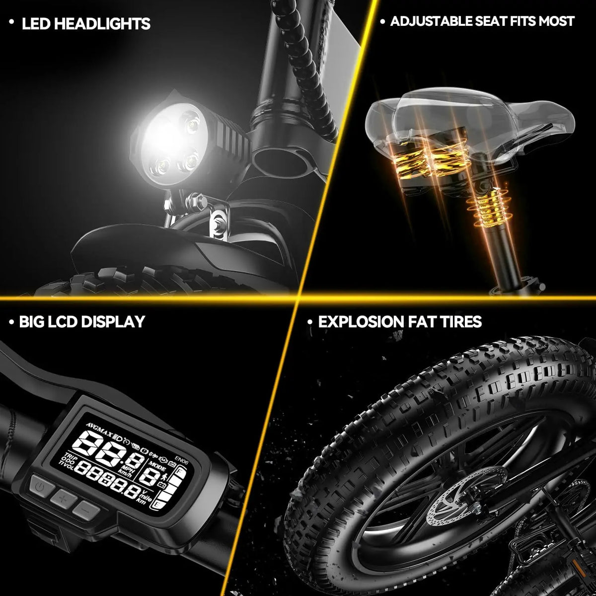 Cybervelo Mars700 Electric Bike 80 Mile Range Foldable