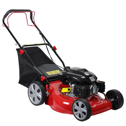 Self Propelled 141cc 4-Stroke Petrol Lawn Mower With Big Wheels