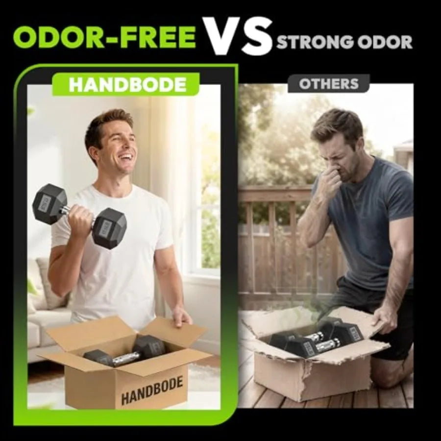 Rubber Coated Hex Dumbbell Set With A Frame Rack 170 Lb