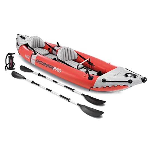 Excursion Pro K2 Inflatable Kayak Set With Deluxe Seat