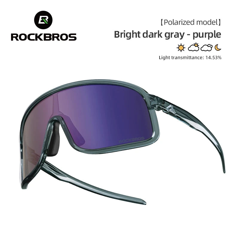 ROCKBROS Cycling Sunglasses UV400 Photochromic Polarized Unisex Sports Eyewear