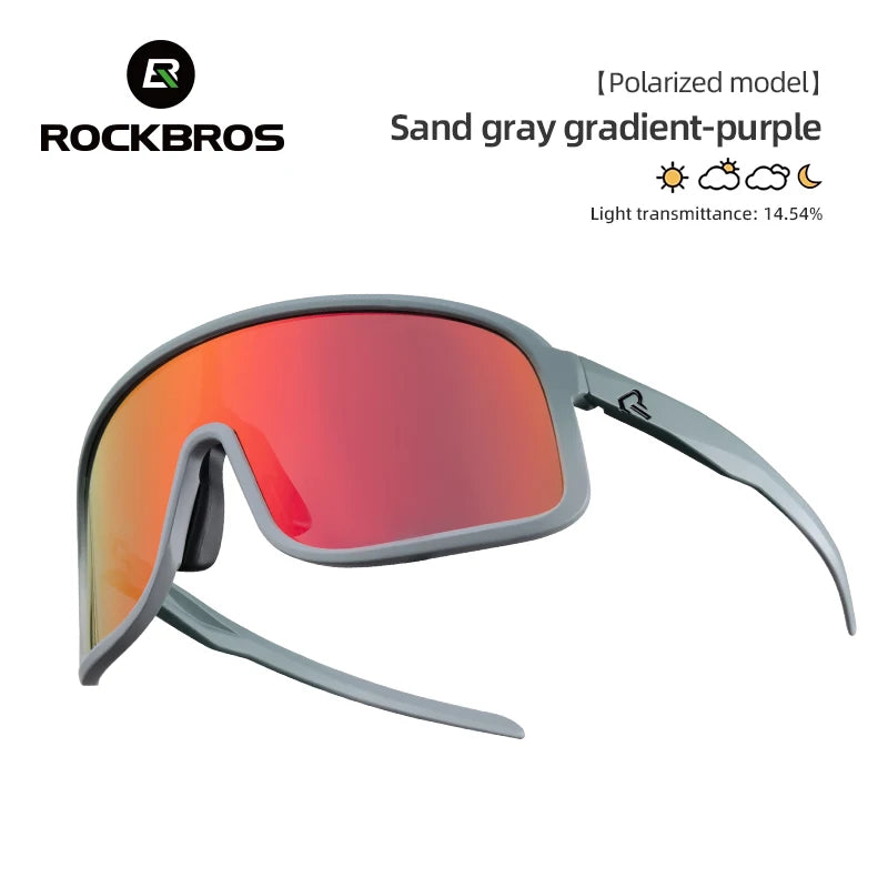 ROCKBROS Cycling Sunglasses UV400 Photochromic Polarized Unisex Sports Eyewear