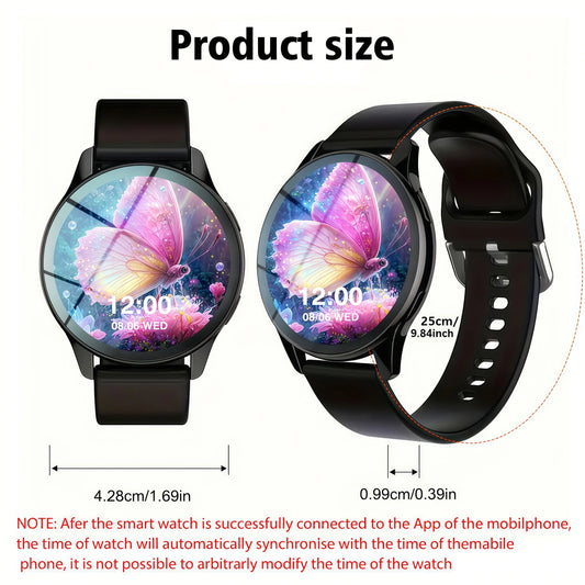 LOMAXFR Round Sports Smartwatch With Wireless Calling And Fitness Tracking