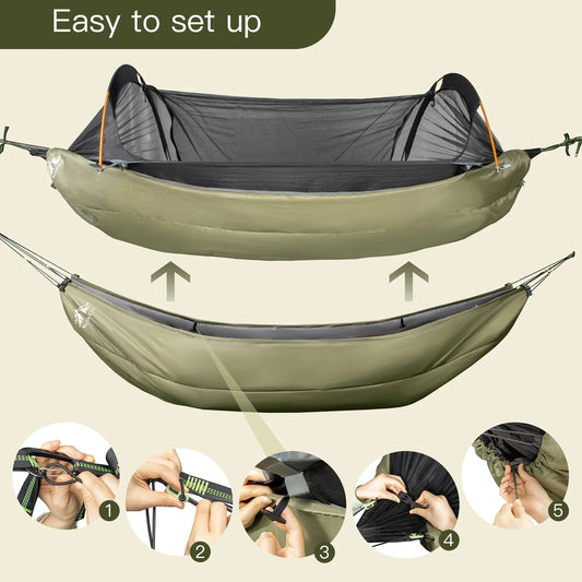 Night Cat Single Insulated Hammock Underquilt Lightweight Sleeping Bag