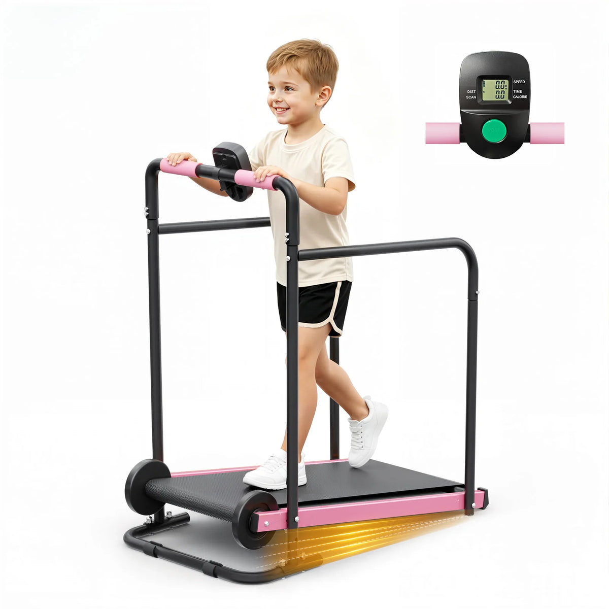 AKLUER Kids Walking Pad Treadmill Self Propelled Exercise Toy