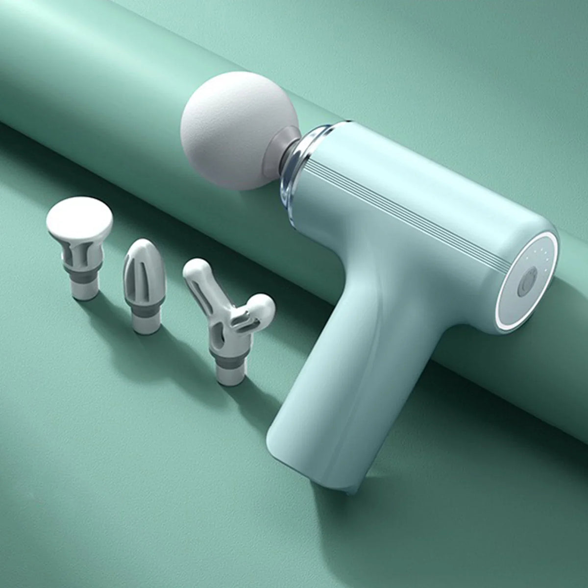 Portable Fascia Massage Gun With 4 Heads And 6 Speeds