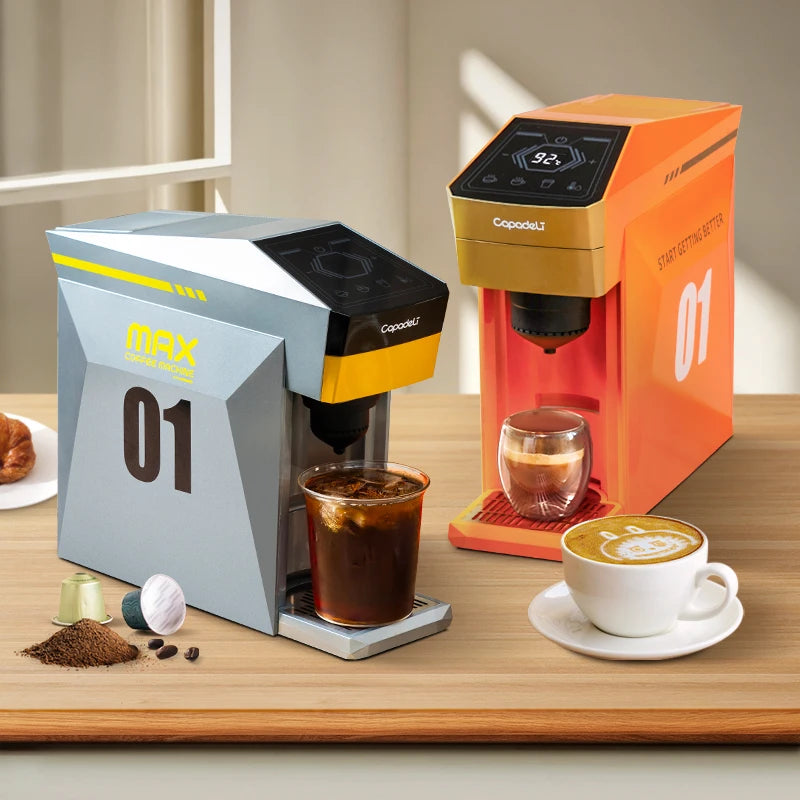 Capadeli 4in1 Espresso Machine Compatible K Cup Nespresso Ground Coffee