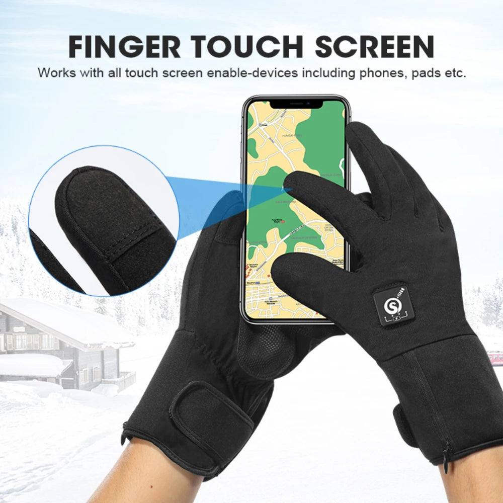 Savior Heat Winter Heated Gloves For Skiing And Outdoors